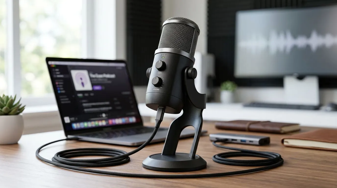Optimize Your Desk with a Long Cable USB Mic