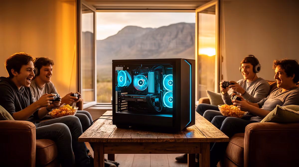 Oudtshoorn couch co-op gaming build build plan