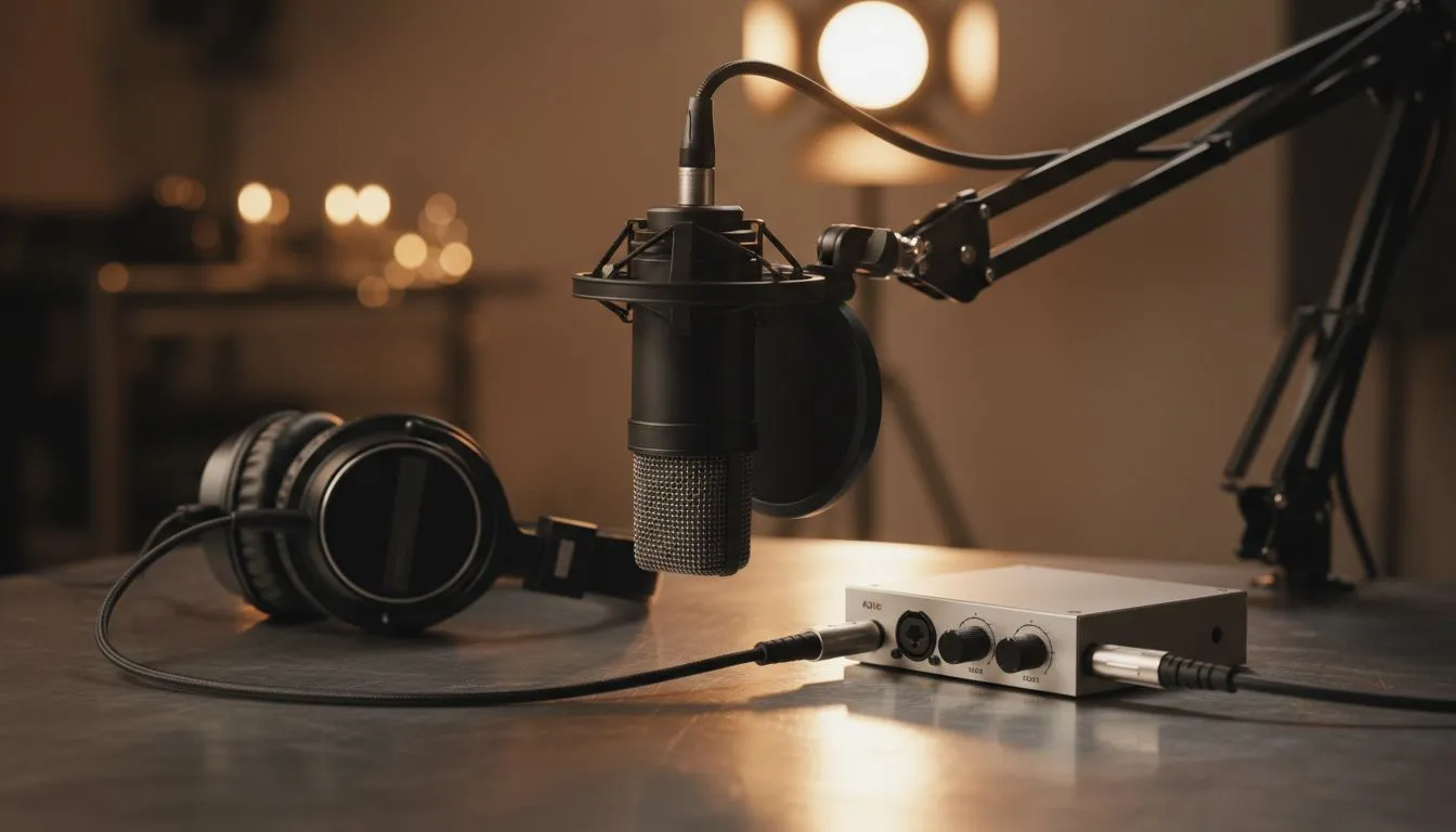 Simple XLR Podcast Mic Workflow