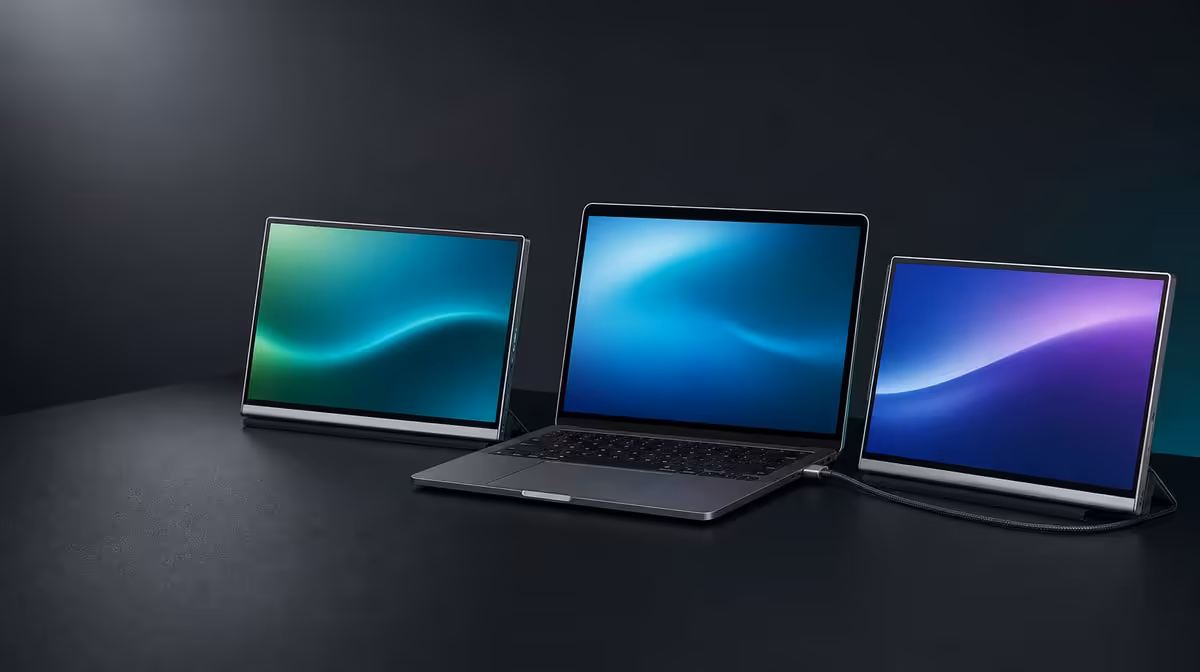Carry two work areas without packing a separate stand
