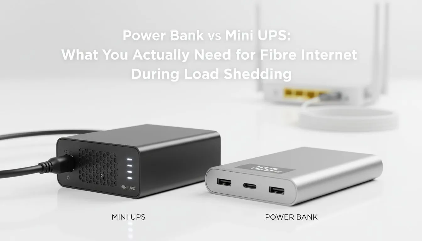 Power Bank vs Mini UPS: Fibre Internet