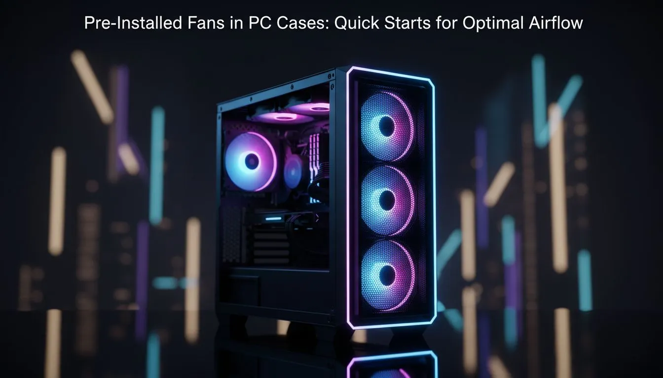 Quick start airflow with pre-installed fans