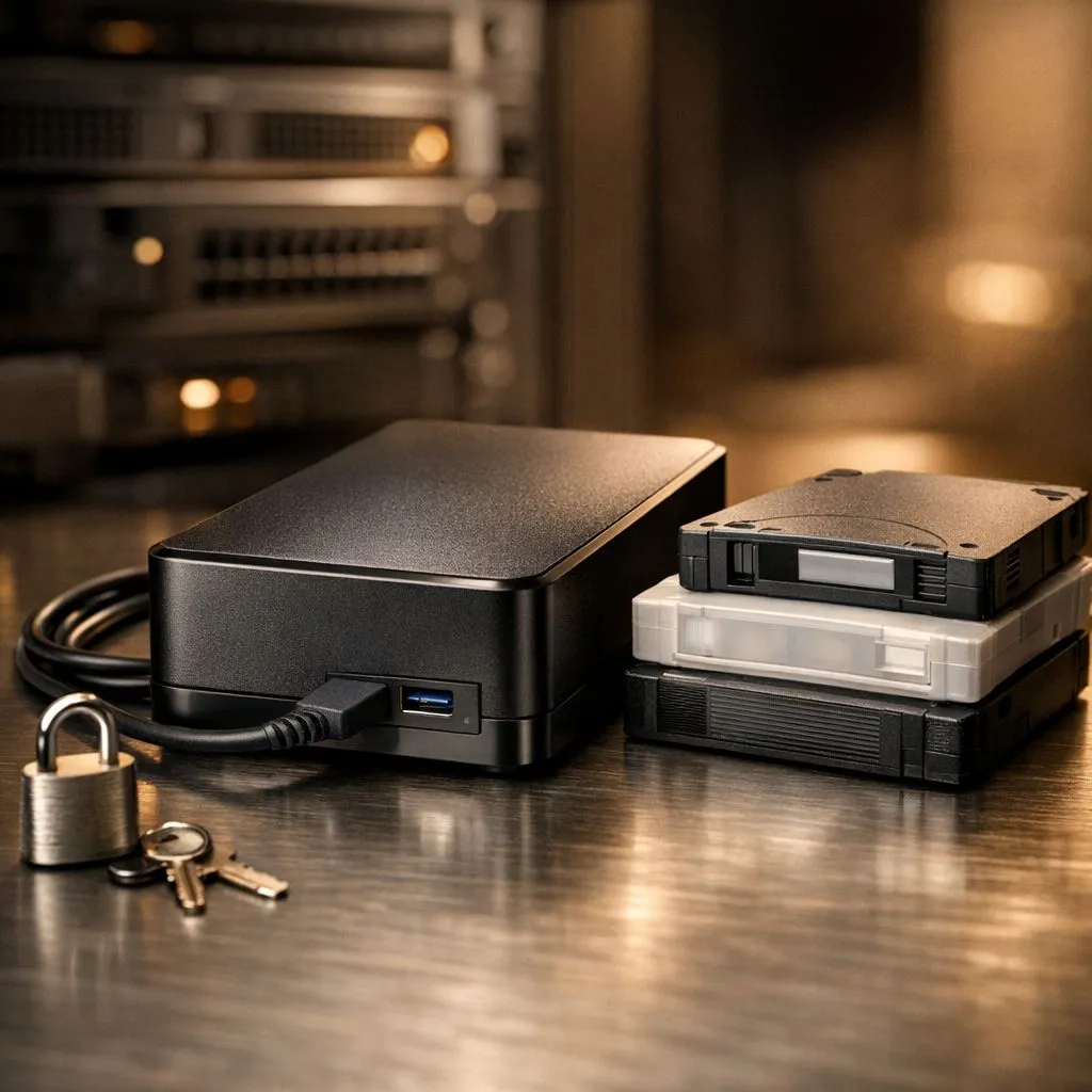 Offline backups: ransomware protection