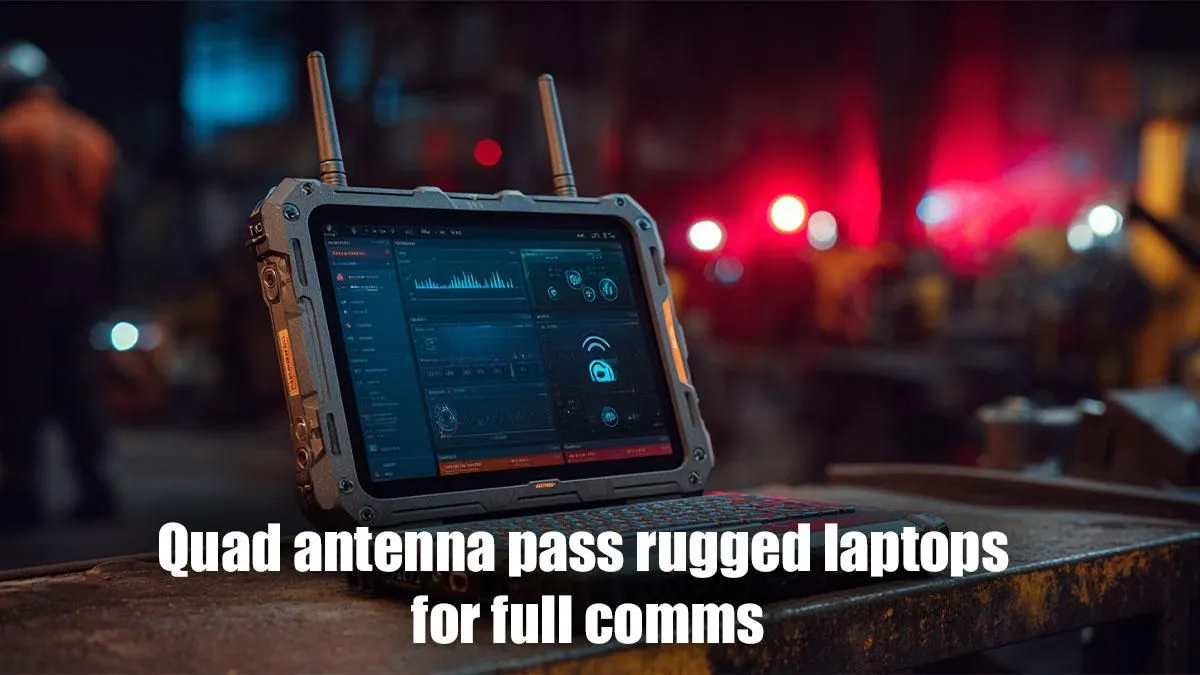 Rugged Laptops with 4G Antennas