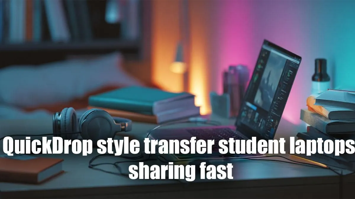 Student Laptops with QuickDrop