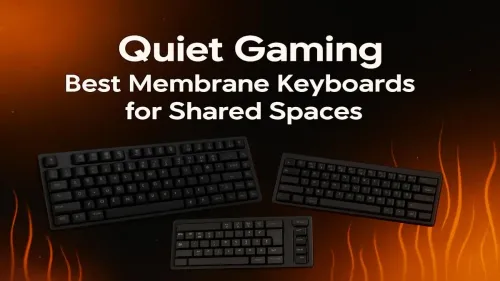 Best Quiet Membrane Keyboard for Gaming in Shared Spaces