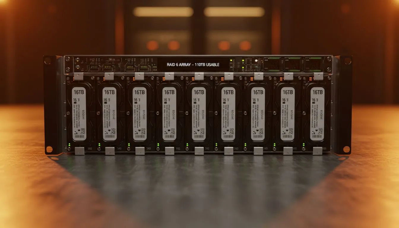 Manage 144TB with RAID Configurations
