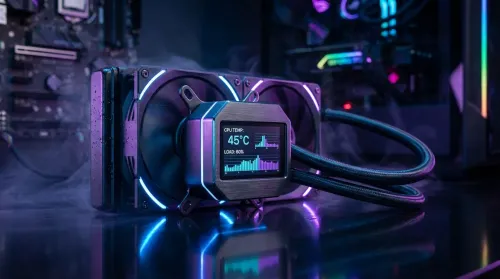 Digital Display Cooler: Real-Time Monitoring for Gamers