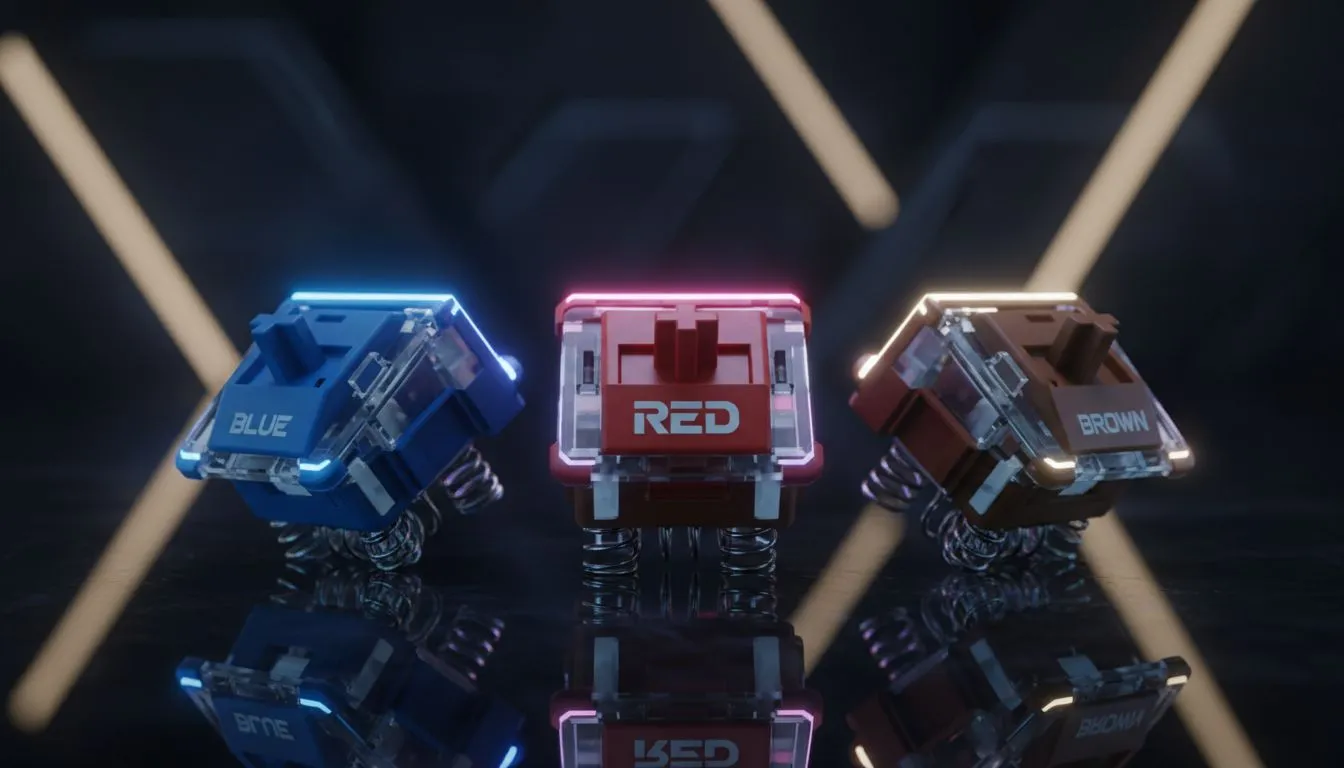 Red, Blue & Brown Switches Explained