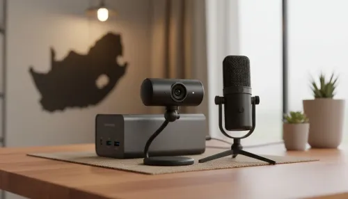 Remote Work Kit South Africa: Webcam, Mic & Power Backup