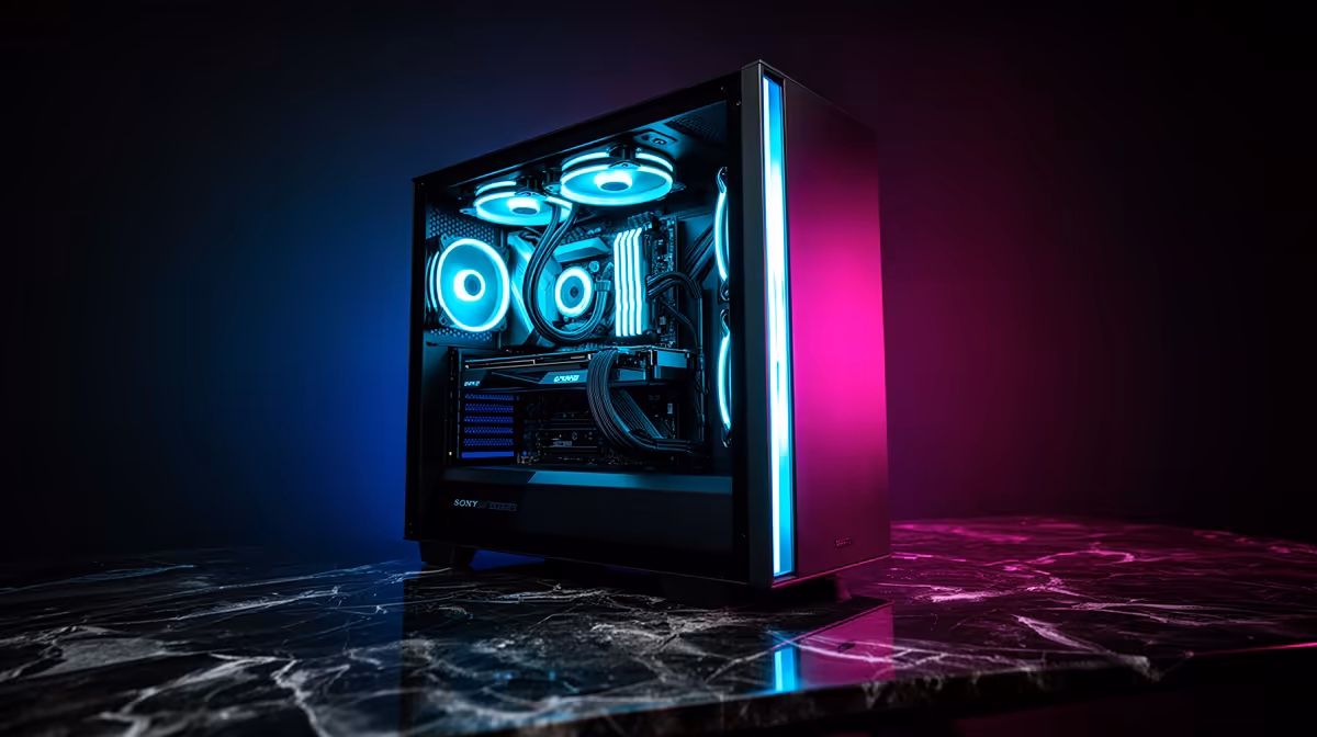 Res-room gaming setup at Rhodes - under R15,000 build