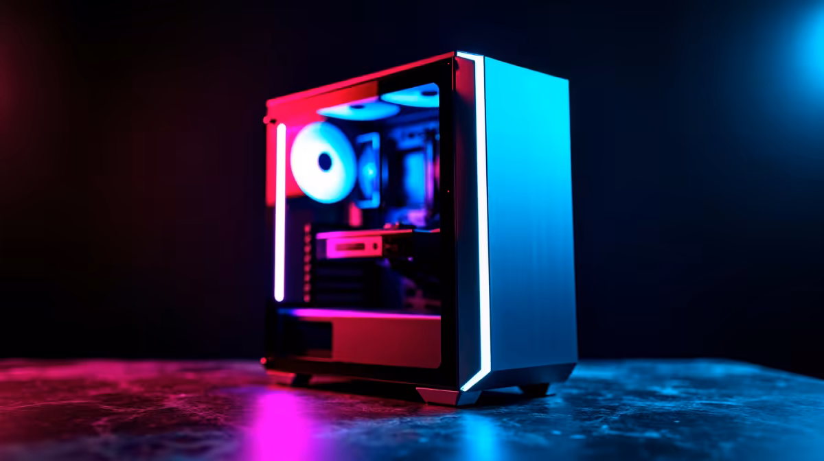 Res-room gaming setup at VUT build plan