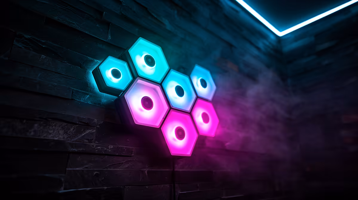 RGB Hexagon Lights for South African Gaming Setups in Com...
