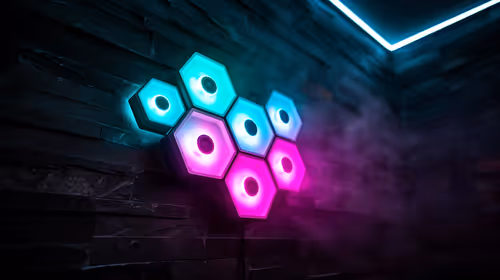 RGB Hexagon Lights for South African Gaming Setups in Compact Homes