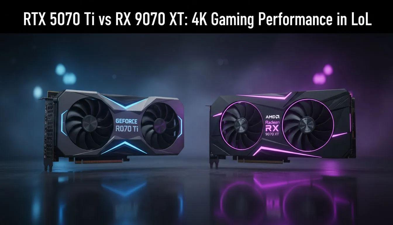 4K LoL: RTX 5070 Ti vs RX 9070 XT