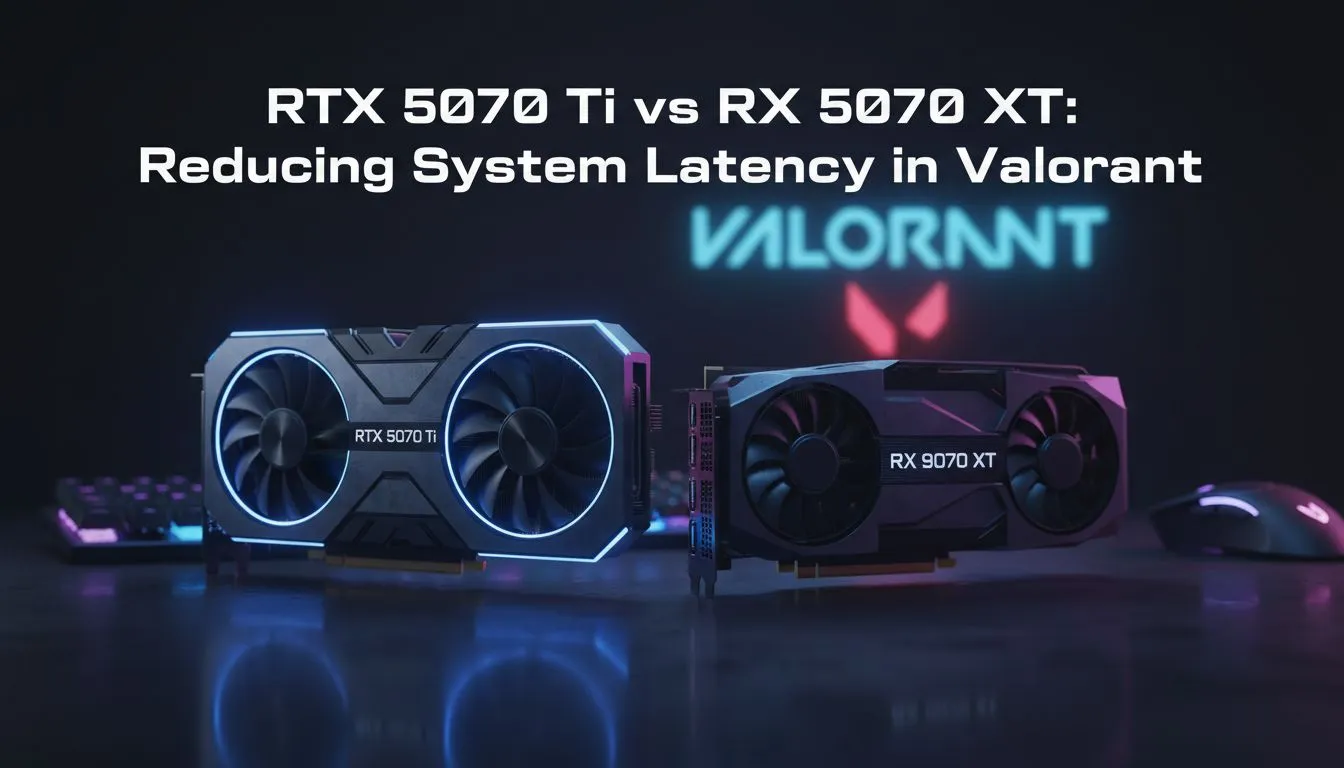 Valorant Latency: RTX 5070 Ti vs RX 9070 XT