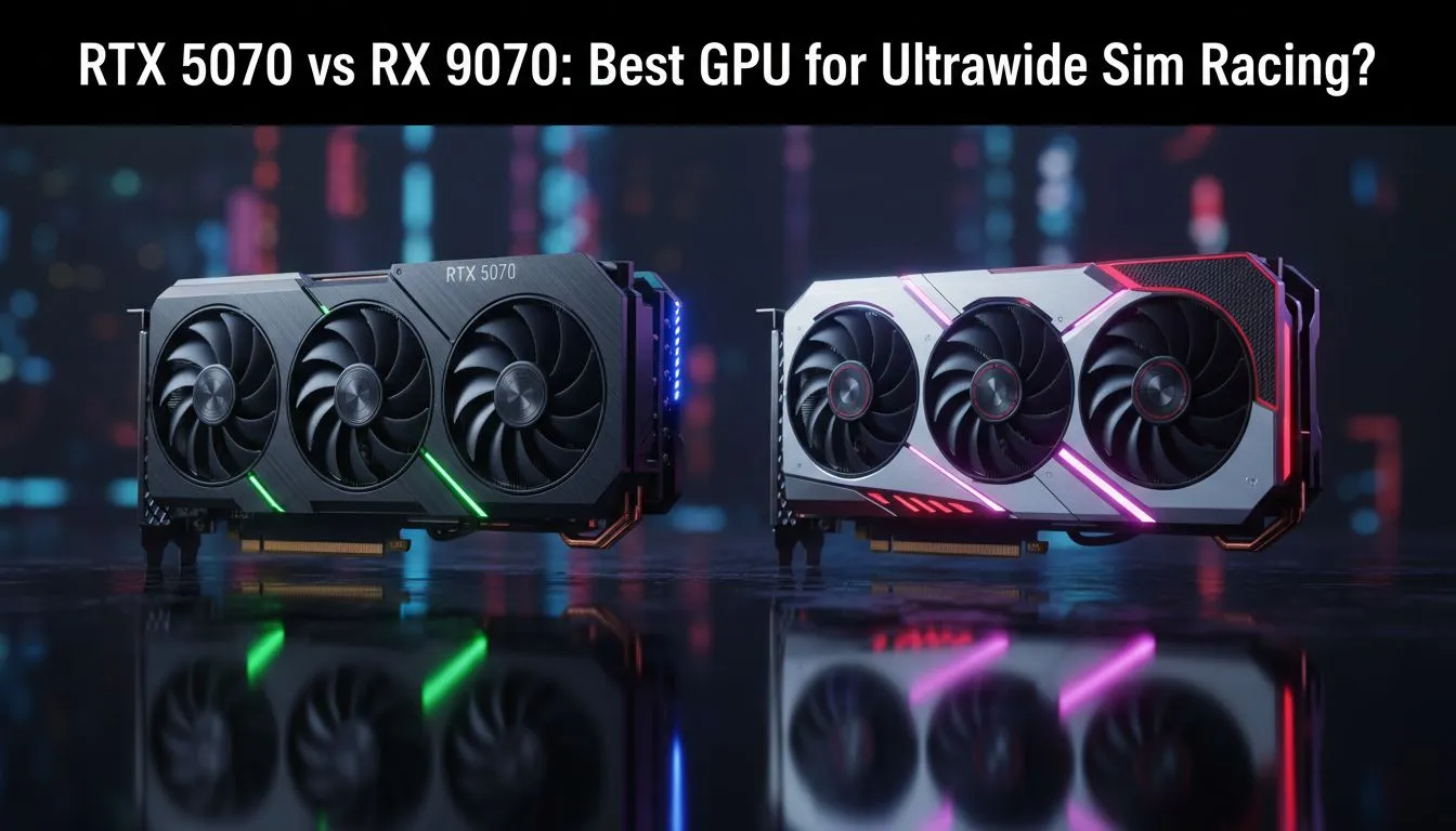 RTX 5070 vs RX 9070: Ultrawide Sim Racing