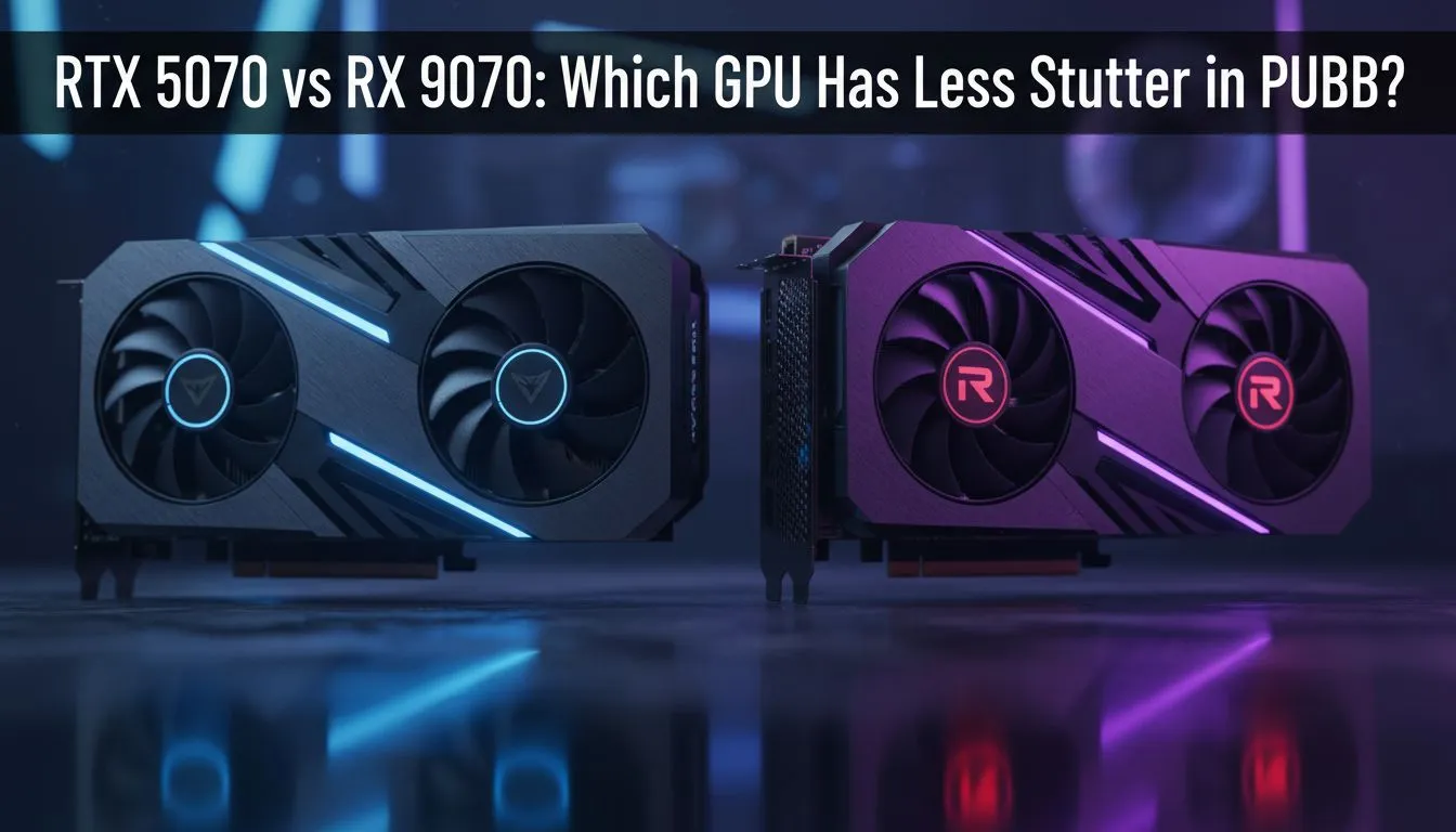 Less Stutter in PUBG: RTX 5070 vs RX 9070