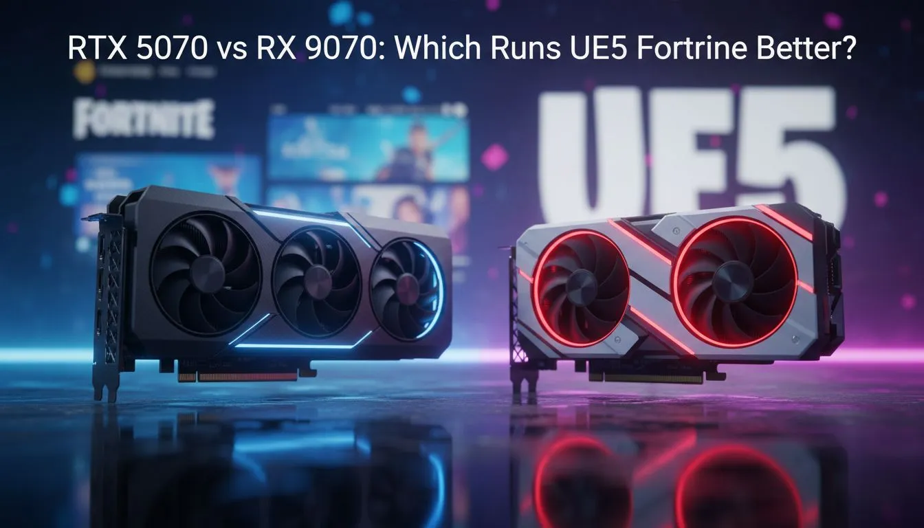 RTX 5070 vs RX 9070: UE5 Fortnite Verdict