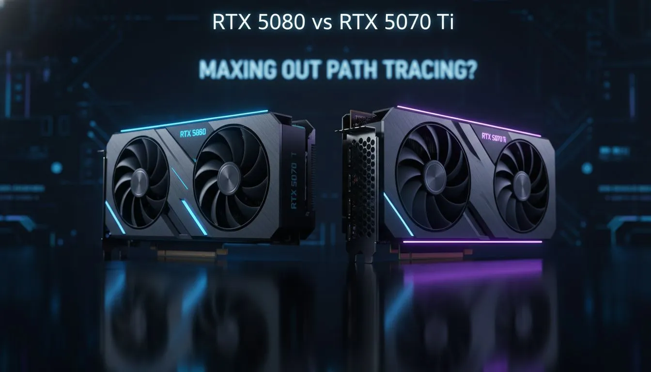 Path Tracing: RTX 5080 vs RTX 5070 Ti