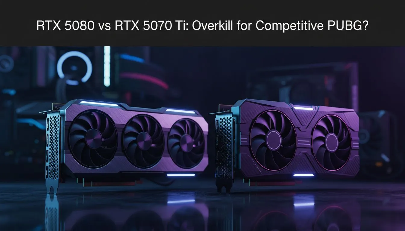 RTX 5080 vs RTX 5070 Ti: PUBG performance