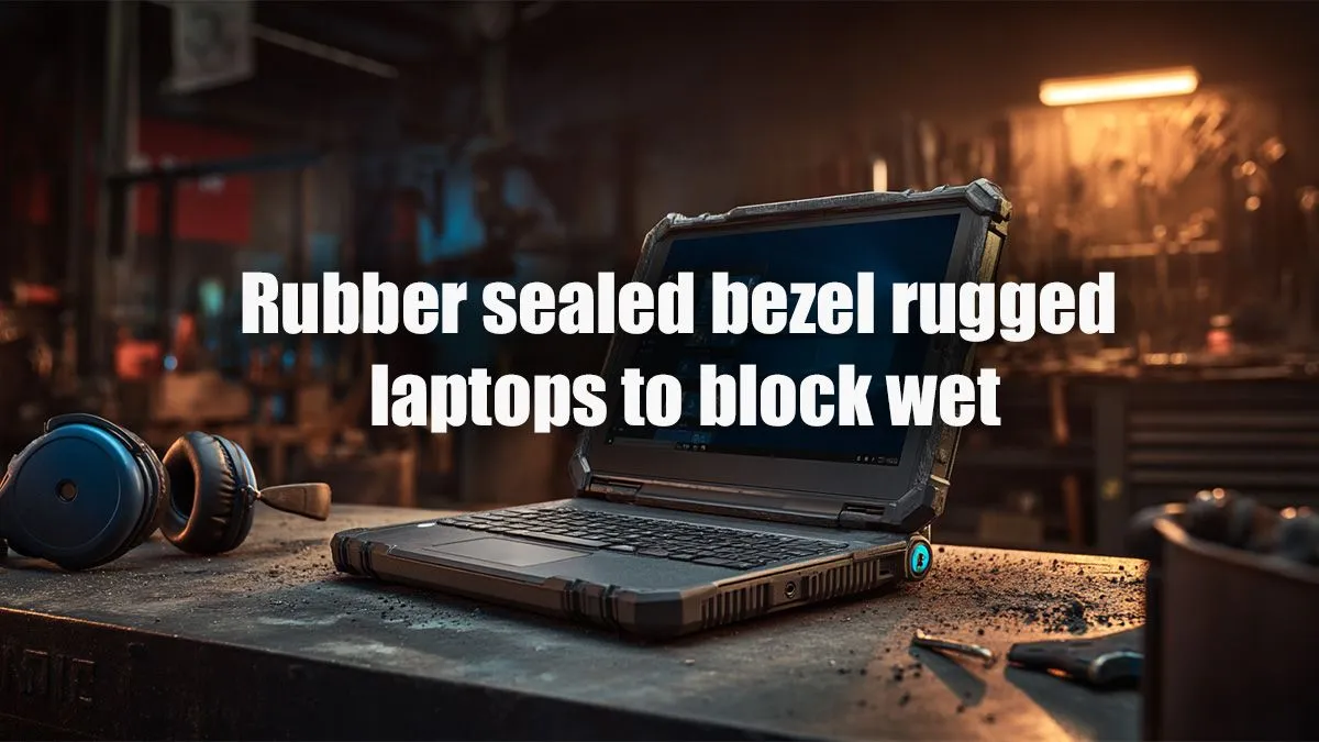 Water-Resistant Laptops with Rubber Sealed Bezels