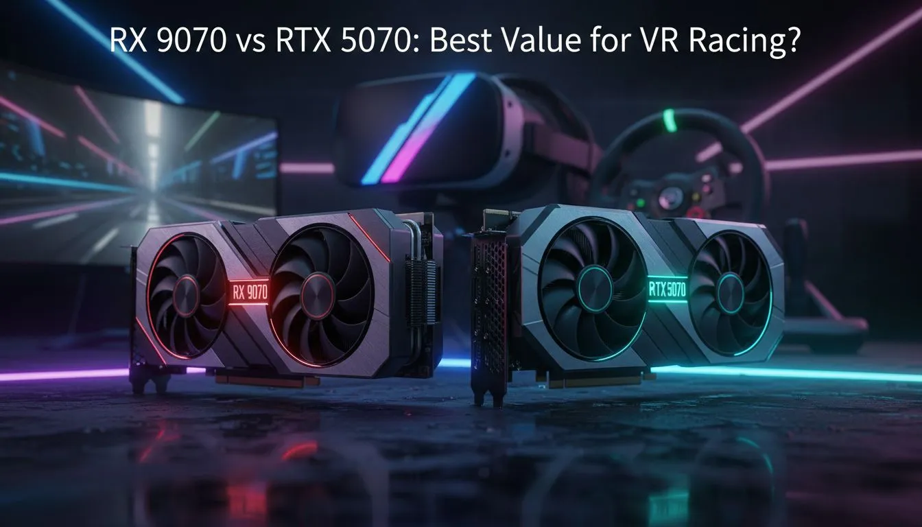 RX 9070 vs RTX 5070 - VR Racing Value