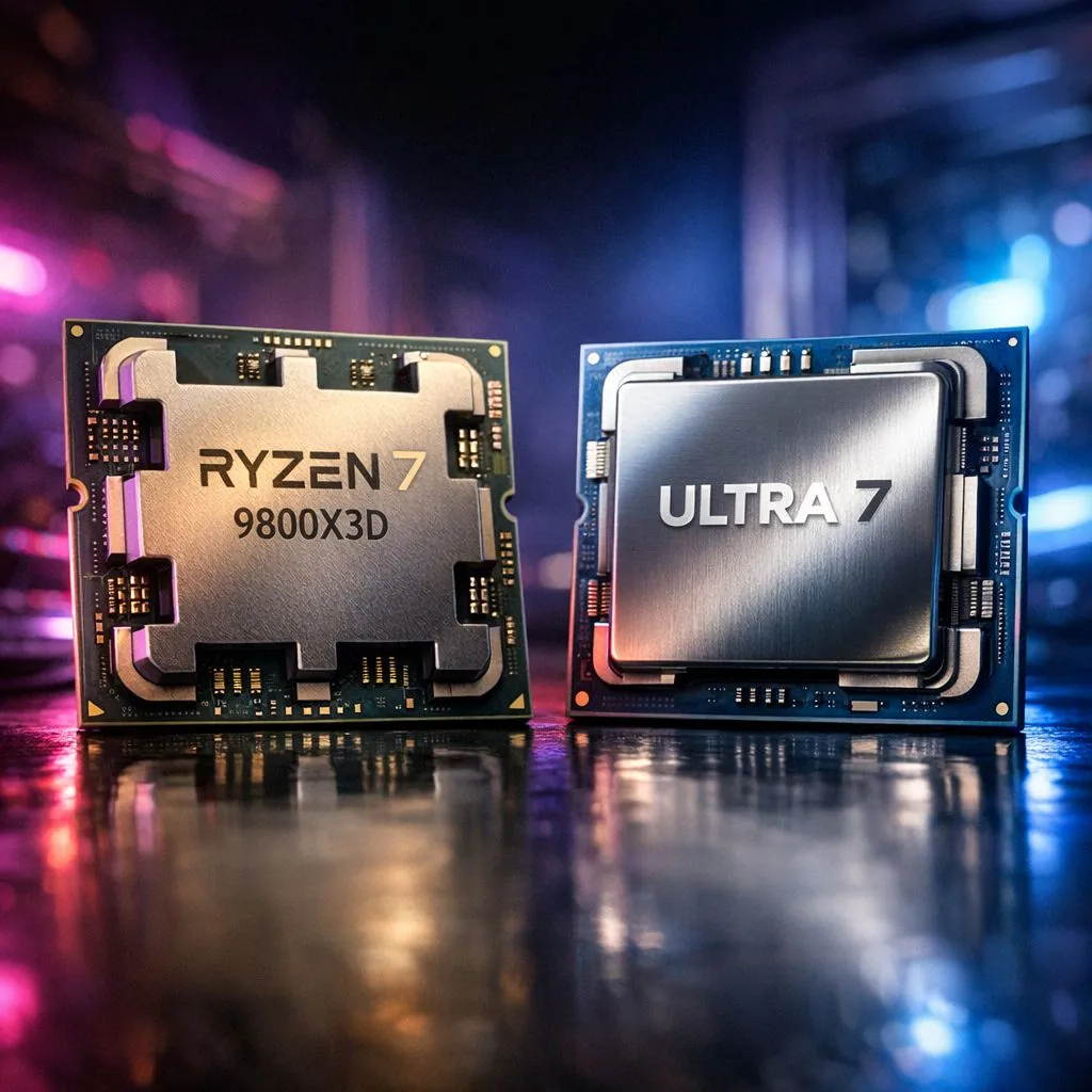 Ryzen 9800X3D vs Intel Ultra 7 FPS Test