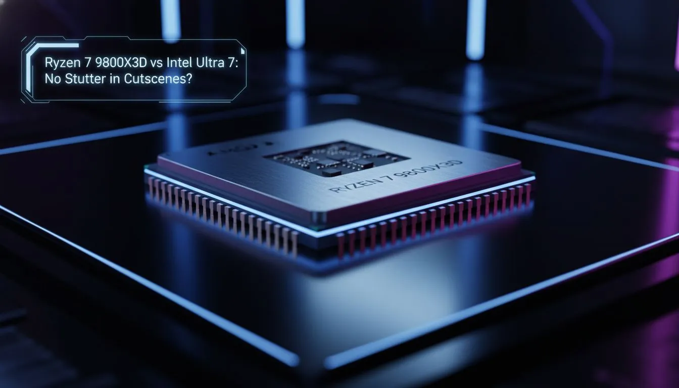 Cutscene Stutter: 9800X3D vs Ultra 7