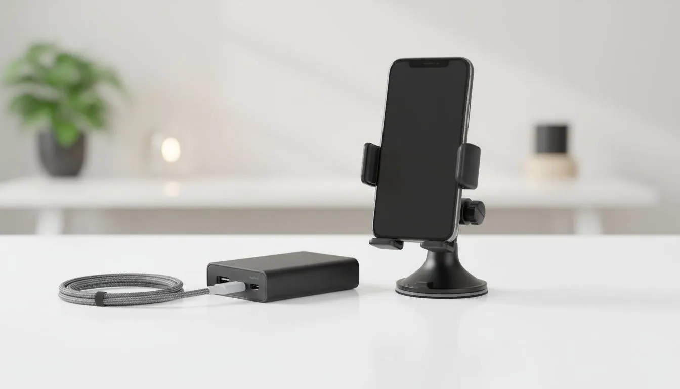 Phone Mounts, Cables & Power Banks