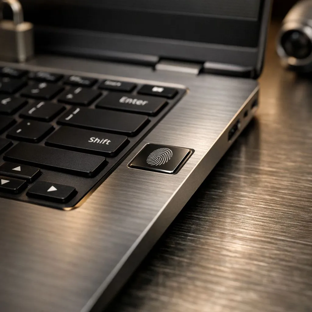 Secure Data with Laptop Fingerprint Readers