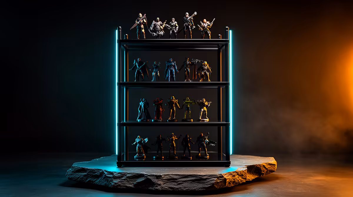 Setting Up a Collectible Figure: lighting zones checks