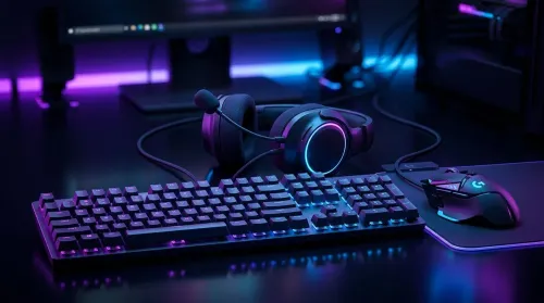 RGB Gaming Desktop Mouse Keyboard Headset Sync Setup in SA