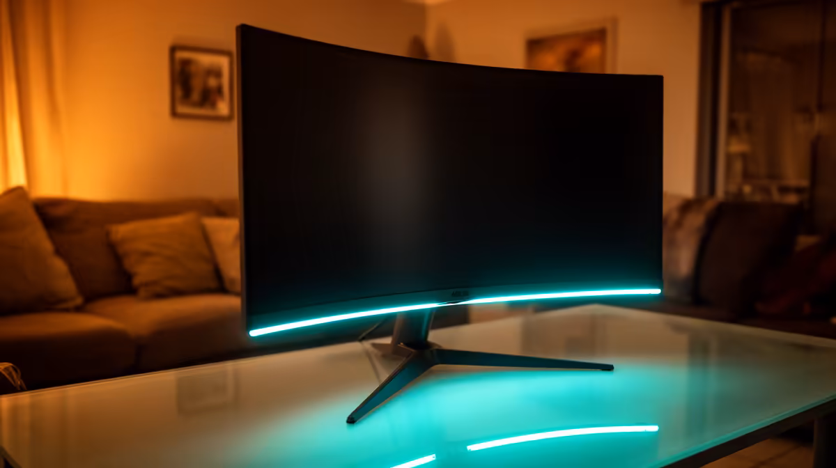 Setting Up a Curved Monitor At Home in Vereeniging