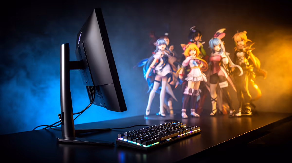 Setting Up a Gaming Desk Display: panel quality checks