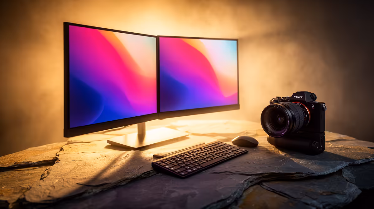 Setting up a photo editing and retouching rig buying signals