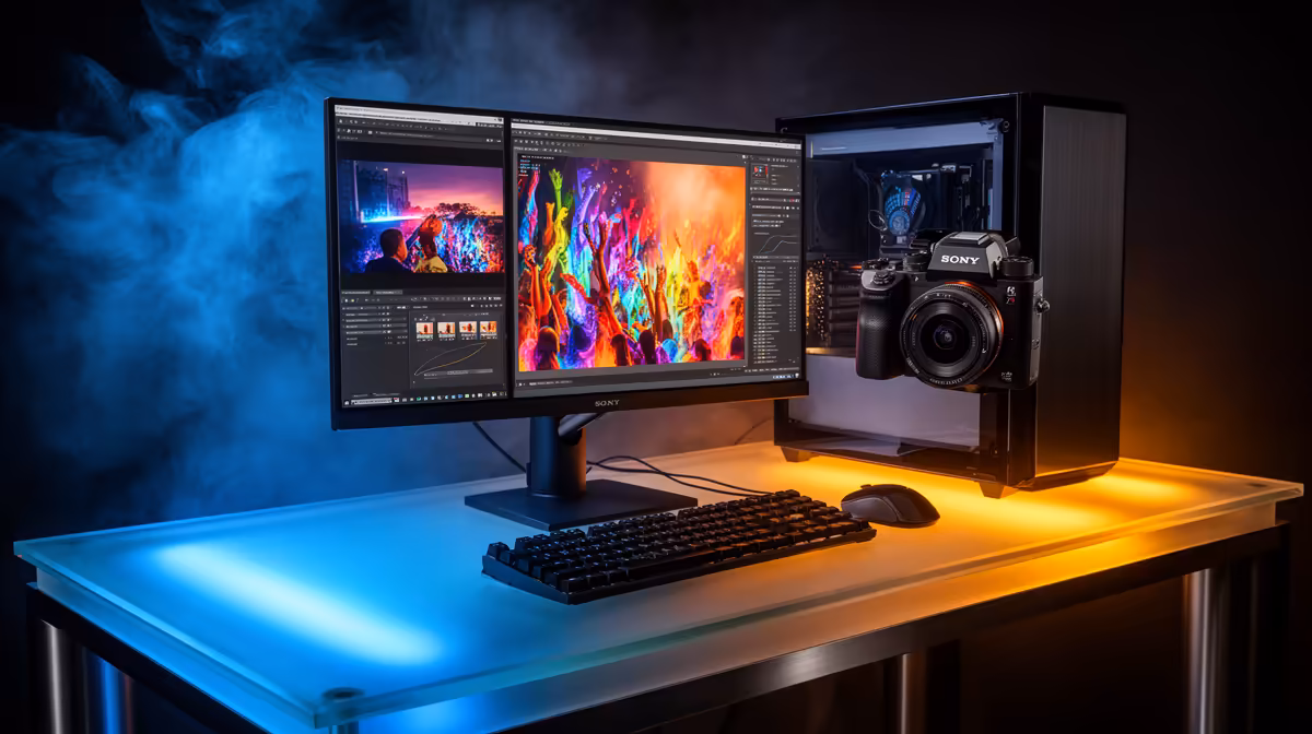Setting up a photo editing and retouching rig