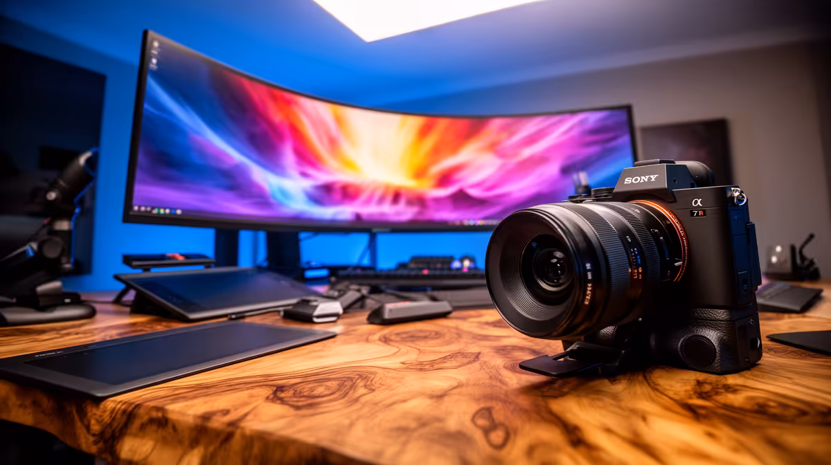 Setting up a photo editing and retouching rig buying signals