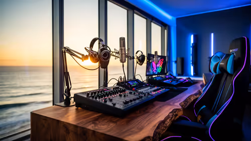 Setting up a podcast recording rig in Mossel Bay