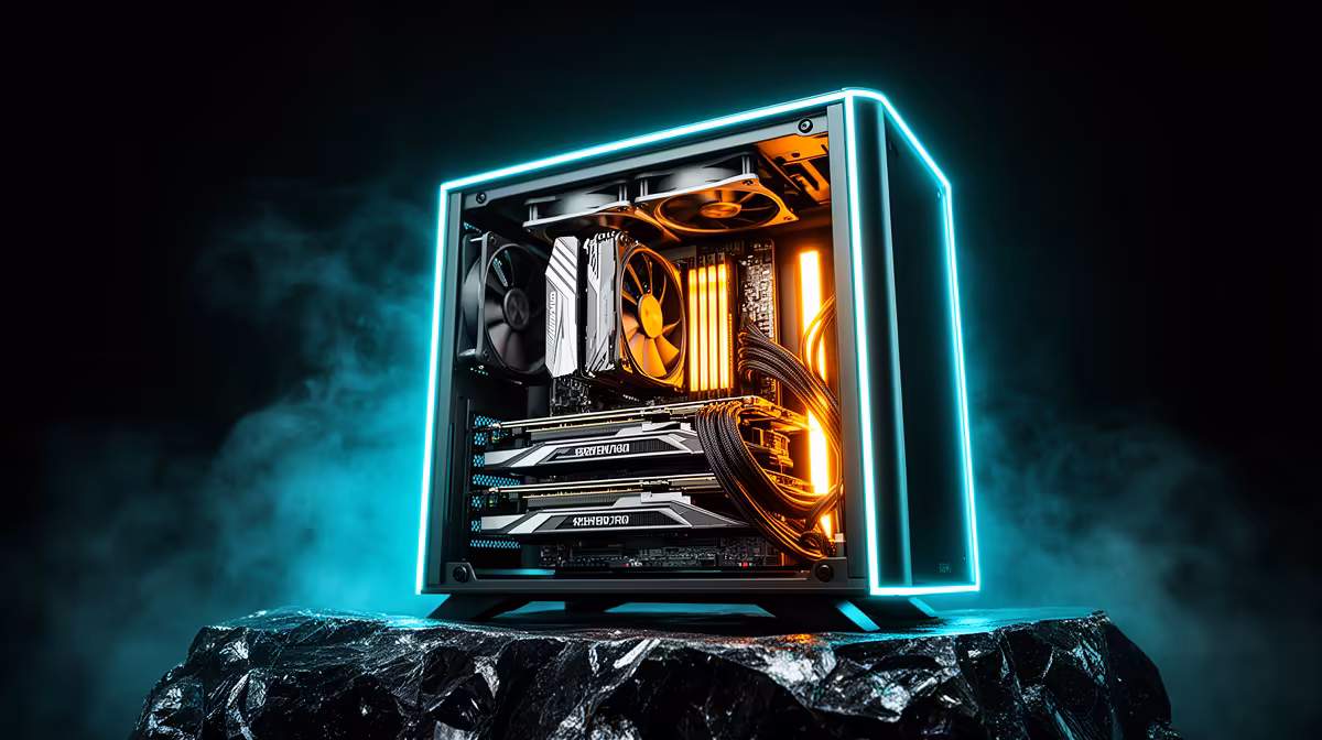 Setting up a video editing in 4K rig in George buying