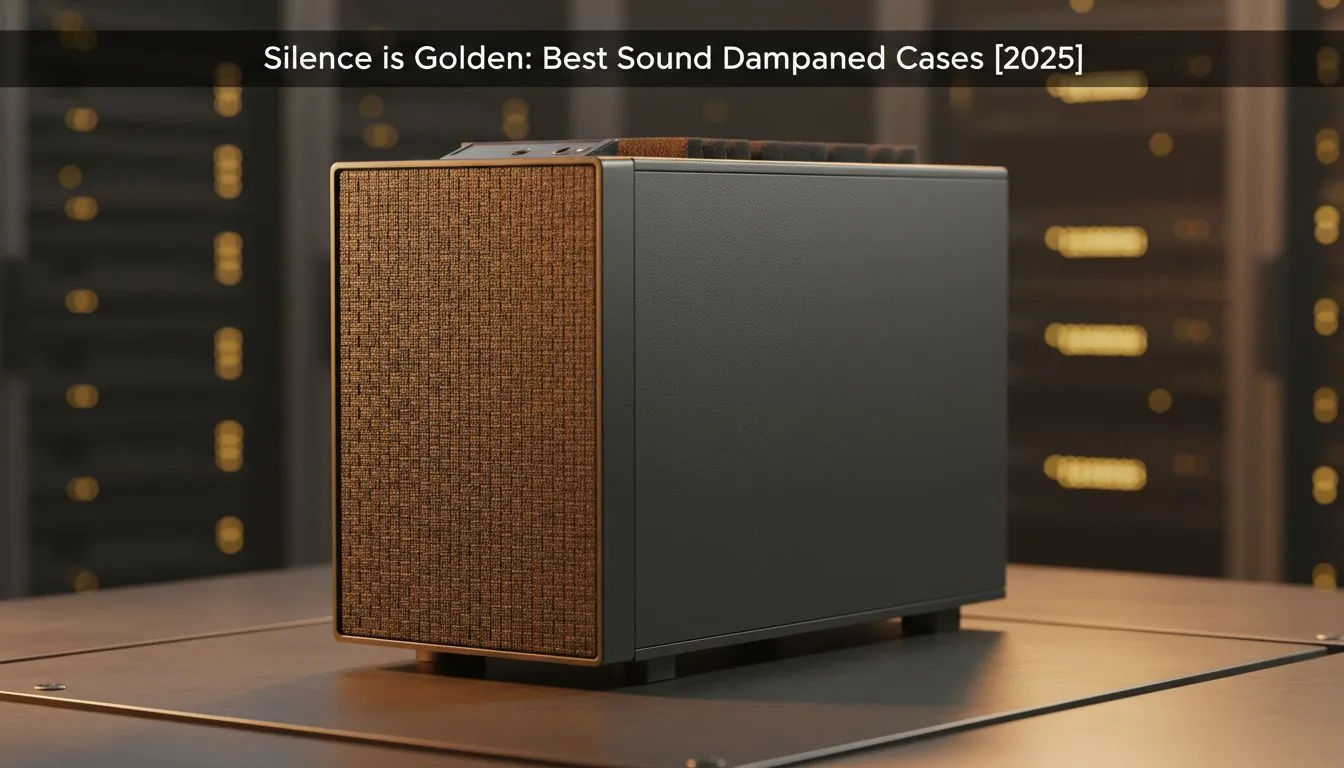Quiet sound-dampened PC case picks