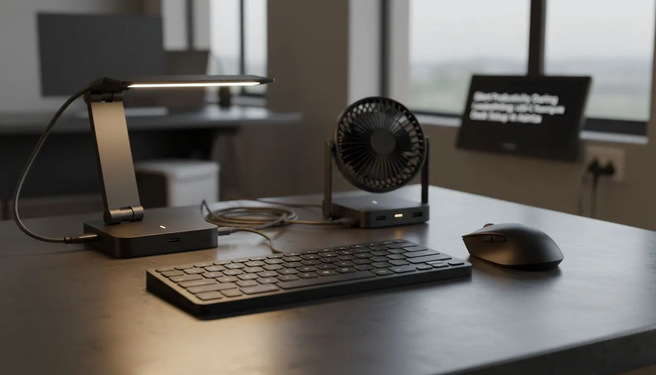 Silent USB-C Desk Power Setup