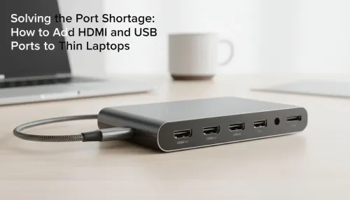 Add HDMI and USB Ports to Thin Laptops