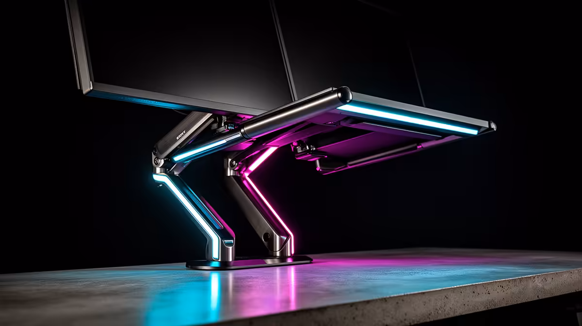 Maximize Gaming Space with Flip-Up Arms
