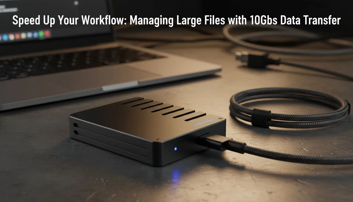 10Gbps data transfer for faster workflows