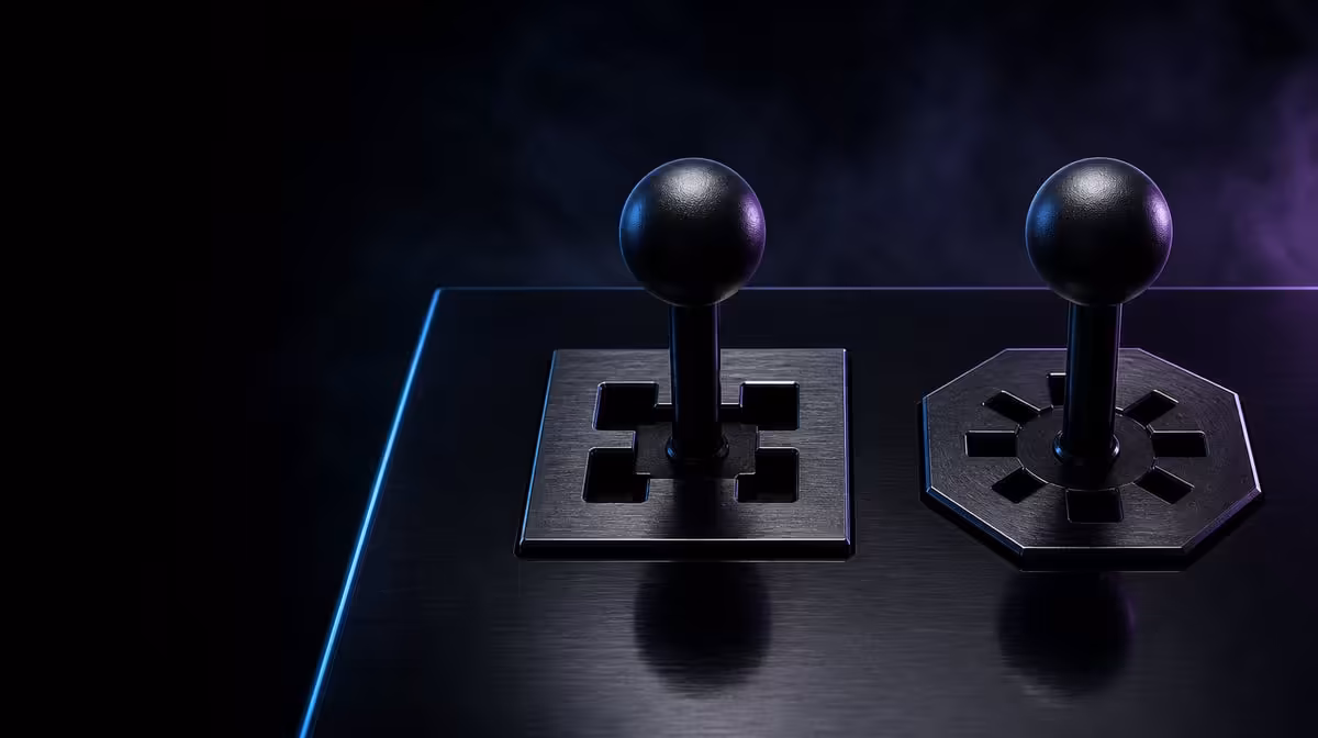 Corners and guided angles change lever feel