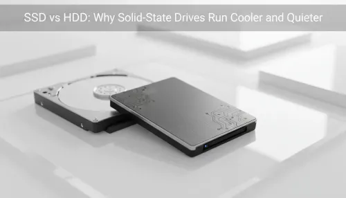 SSD vs HDD: Why Solid-State Drives Run Cooler and Quieter