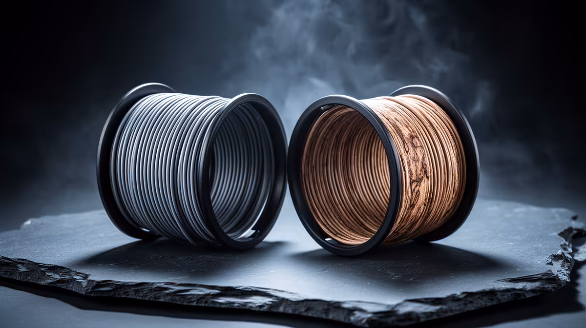 Standard Matte PLA vs Premium: wood-filled PLA finish checks