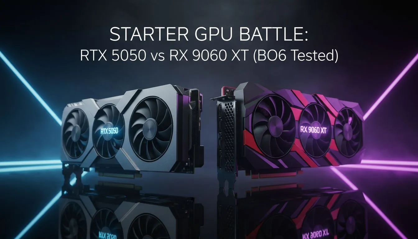 RTX 5050 vs RX 9060 XT — Starter Showdown