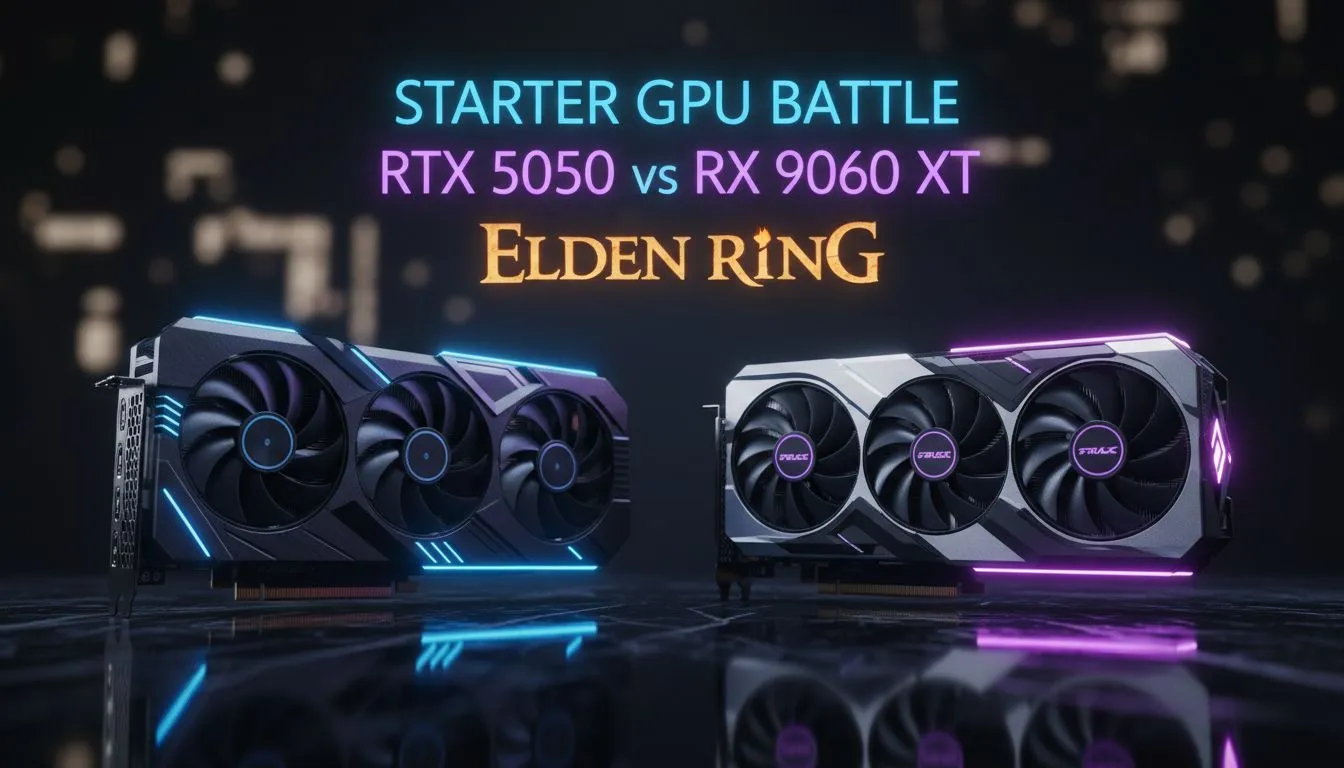 RTX 5050 vs RX 9060 XT — Elden Ring
